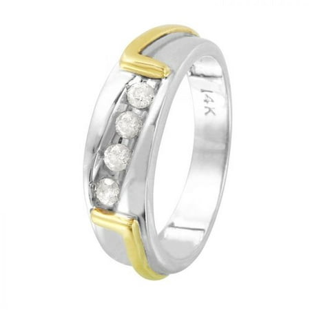 Foreli 0.24CTW 14K Two tone Gold Ring