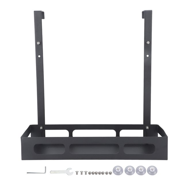 Estante de ducha de pared de gran espacio, organizador de ducha colgante de metal con ventosa para baño, inodoro, tipo A, de una sola capa