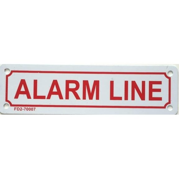 ALARM LINE Sign ( ALUMINIUM 2X7 )