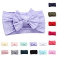 thumbnail image 5 of Delliss Baby Cotton Soft Headband 1-3 Years Wide Turban Headwraps with Hair Bow for Baby Girls Infants Newborn, 5 of 9