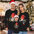 thumbnail image 2 of Gyexs Christmas Family Shirts - Christmas Shirts for Family 2025, Xmas Funny Holiday Pullover Tops Soft Comfy Women's Fashion (Dad, Black, XL), 2 of 7