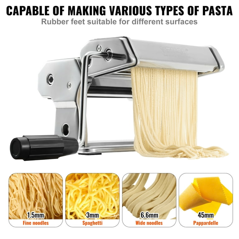Bentism Electric Stainless Steel Fresh Pasta Maker Machine Noodle Rollers Cutter, Size: Electric Pasta Maker