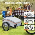 thumbnail image 6 of VEVOR Bike Cargo Trailer, 88/100/160 lbs Load Capacity, Heavy-Duty Bicycle Wagon Cart, Foldable Compact Storage with Universal Hitch, 6 of 9