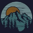 thumbnail image 2 of Men's Lost Gods Mountain Sunset Badge Graphic T-Shirt Big & Tall, 2 of 4