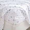 thumbnail image 3 of Twin Size Sheet Set Paisley Printed Bed Sheets for Single Bed Piece Microfiber Fitted Sheet with ” Deep Pocket & Straps Patterned Bedding Sheets & Pillowcase Set, 3 of 8