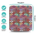 thumbnail image 5 of Washable Rubber Boho Floral Retro Dish Drying Mats for Kitchen Counter Home Large Coffee Bar Pad Accessories and Decor for Utensils Stemware 16''x18'', 5 of 7