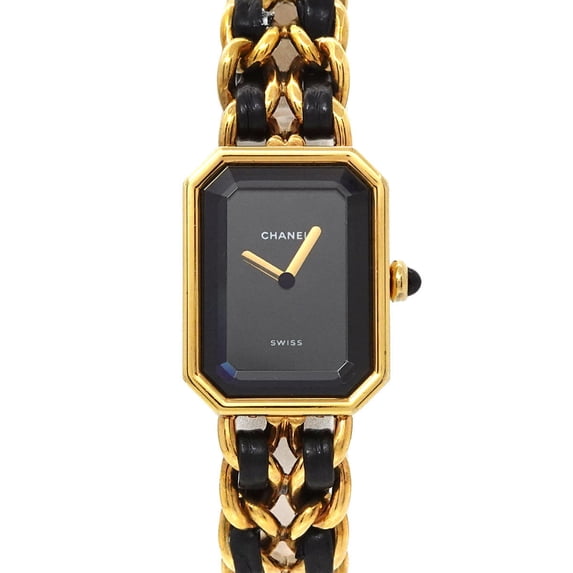 Pre-Owned CHANEL Premiere Women's Watch, Size M, H0001, Black and Gold, Quartz... (Good)