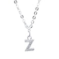 thumbnail image 2 of Meidiya 925 Sterling Silver Initial Alphabet Rhinestone Letters Pendant Necklace from A-Z,Best Gift for Woman Men and Birthday Great for Personalized and Custom Name Necklace, 2 of 8