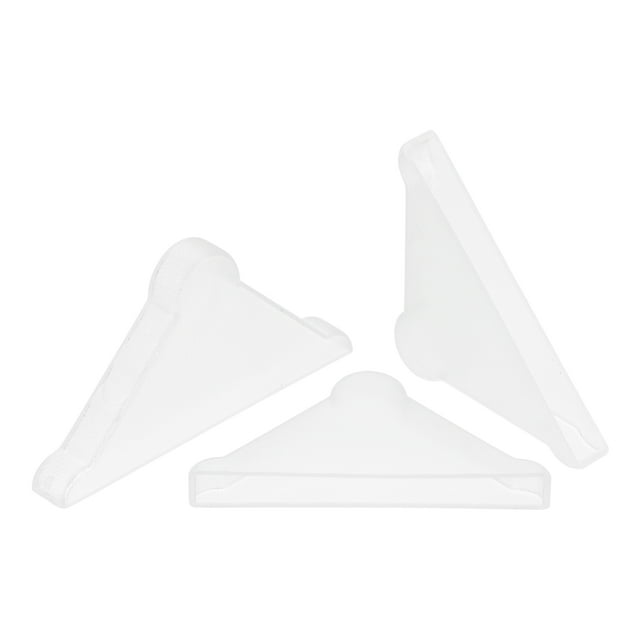 Uxcell 50Pack Corner Protectors 5x50mm Plastic Triangle Corner Guards Cushion, White