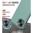 thumbnail image 2 of Diverbox for iPhone 13 Case [Shockproof] [Dropproof] [Tempered Glass Screen Protector + Camera Lens Protector],Heavy Duty Protection Phone Case Cover for Apple iPhone 13 (Pine Green), 2 of 7
