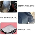 thumbnail image 2 of 3 Pcs Pare-Soleil Anti-UV pour Volant de Voiture, 2 of 8