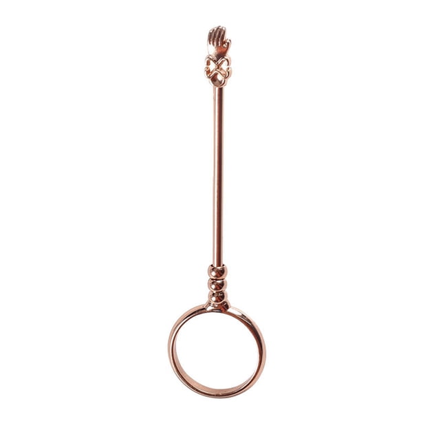 Advancent Anillo porta cigarrillos de alta dureza elegante artefacto para fumar Circlet Tobacciana accesorio joyería coleccionable para mujeres encendedores oro rosa S