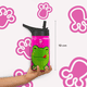 thumbnail image 5 of Botella de Agua para Niños 355ml Ranita | Con Asa, 2 Tapas, 2 Popotes y Cepillo | Libre de BPA | B Life, 5 of 6