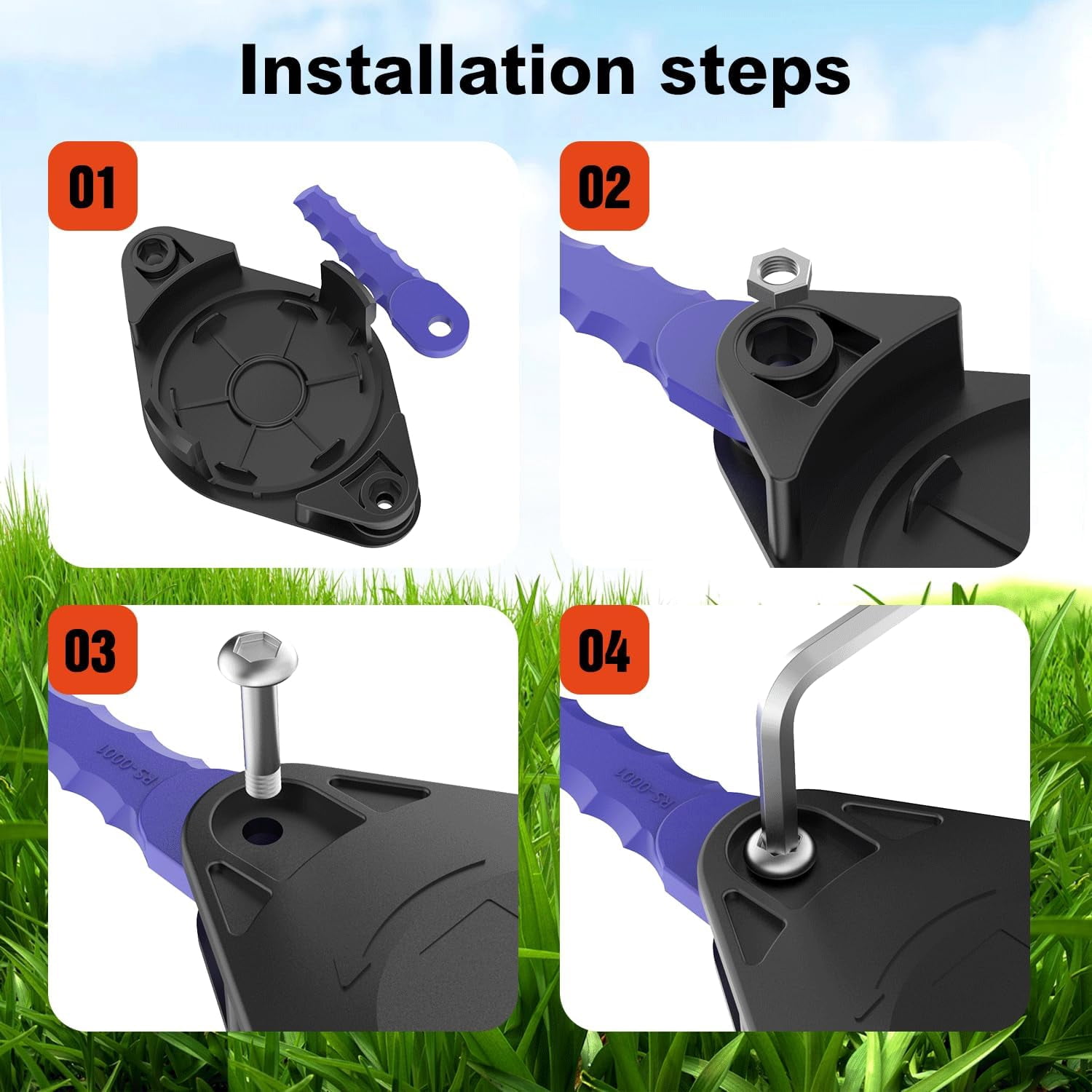 KST120X Trimmer Blade and Cover Caps Kit Fit for Kobalt KST120X-06 KST2040-06 and Kobalt 40v Max Dual-Line Trimmer Include 8 Quickload Blades+4 Screws +1 Trimmer Head