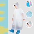 thumbnail image 5 of Aofany Kids Raincoat Hooded Reusable Lightweight Outerwear for Teenagers All Weather School Walking Rain Gear, 6-11 Years, 5 of 5