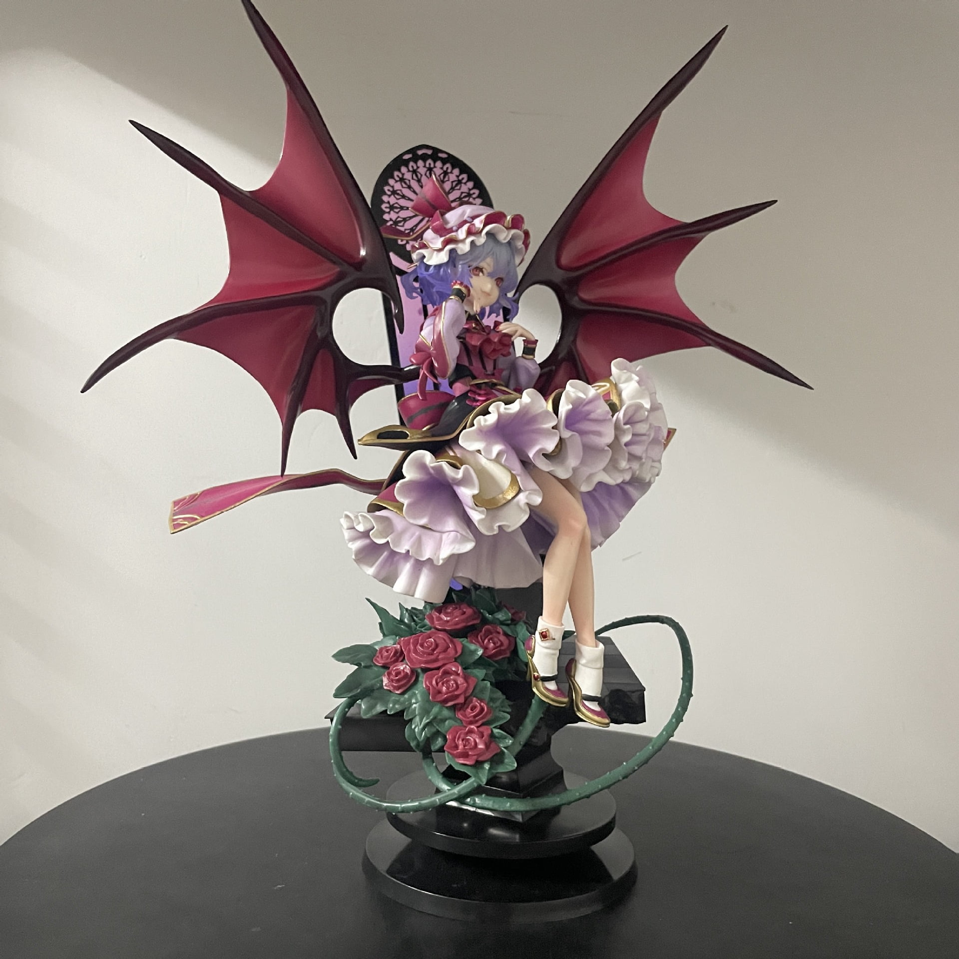 New Touhou Project Remilia Scarlet (Sitting Ver) Character Anime Model Statue Action Figures Desktop Ornament Popular Decorations Fan Souvenirs Creative Gift Collectable