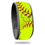 MightySkins DIMABA-Softball Collection Skin Decal Wrap for Disney Magic Band - Softball Collection