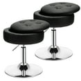 thumbnail image 1 of Costway Ensemble de 2 Tabourets de Coiffeuse Réglables Pivotants à 360° avec Rangement Chaise de Maquillage avec Plateau Noir, 1 of 10