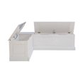 thumbnail image 2 of Thurman Backless Corner Breakfast Nook, White, 2 of 8