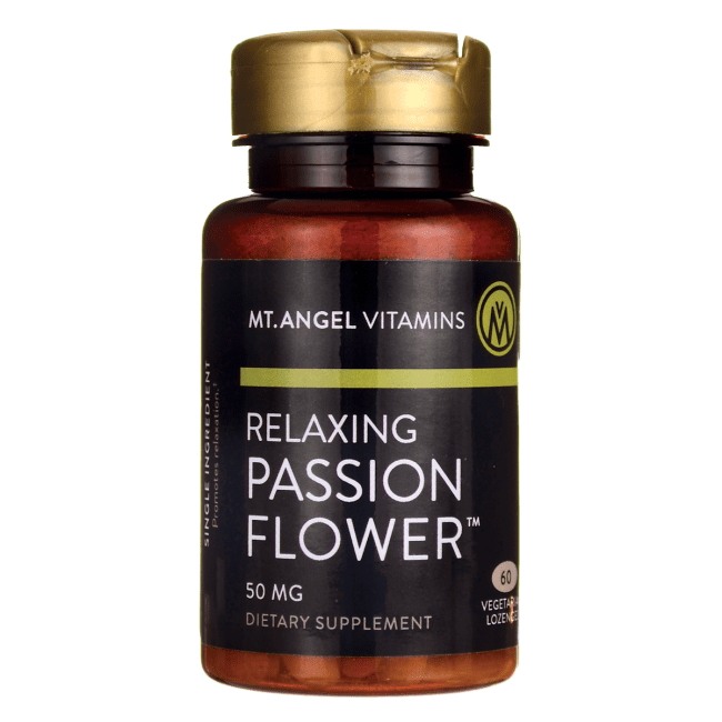 Mt. Angel Vitamin Company Relaxing Passion Flower 50 mg 60 Lozenges