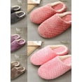 thumbnail image 6 of Women Lovely Slippers Soft Cotton Lining Plush Fleece Slip On House Shoes For Women Indoor Outdoor, 6 of 7