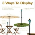 thumbnail image 4 of Sunnydaze Swirled Blue Glass 2-in-1 Deck/Lawn Torch Set with Adjustable Height (2-Count), 4 of 14