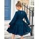 thumbnail image 5 of Vestido Arshiner azul de manga larga para fiesta formal de 12 a 13 años, 5 of 6