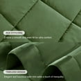 thumbnail image 4 of Madison Park Windom Lightweight Down Alternative Blanket with Satin Trim, Full/Queen - Green for Adults/Teens, 4 of 12