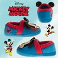 thumbnail image 4 of Disney Mickey Mouse Toddler Boys' Retro Dual Sizes Nylex Fabric Slippers, 4 of 6
