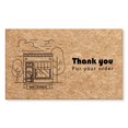 thumbnail image 1 of Tarjeta de agradecimiento de papel Kraft Natural, tarjeta de pedido de agradecimiento comercial de tienda empresarial, tarjeta de decoración de regalo personalizada de felicitación al por mayor, 1 of 4
