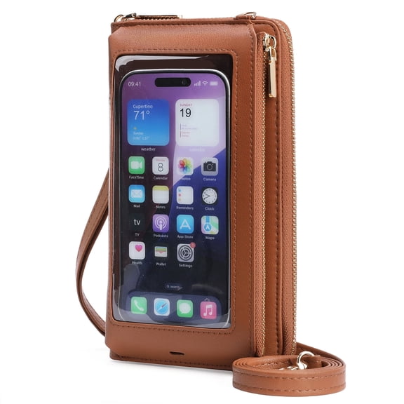 GOIACII Phone Purse Crossbody Bags for Women Small Travel Wallet Touch Screen RFID Blocking