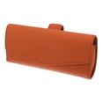 thumbnail image 1 of Estuche para gafas de sol de coche Unique Bargains Magnético Universal Soporte para gafas de PU Cuero Naranja 17x7cm 1 Pcs, 1 of 1