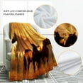 thumbnail image 3 of Horse Vintage Red Blanket Smooth Soft Print Throw Blanket for Sofa Chair Bed Office Travelling Camping Women Gift 50"x60", 3 of 6