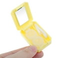 thumbnail image 4 of Unique Bargains 1 Set Contact Lens Case Contact Lens Container Contact Lens Carrier Simple Style 1.77"x2.48"x0.79" Yellow, 4 of 5