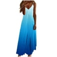 thumbnail image 2 of Ovzne Robes pour Femmes 2025 Robe d'Été Robes pour Femmes Imprimé Sans Manches Col Rond Robe Décontractée Robes de Vacances Robe Imprimée Liquidation, 2 of 5