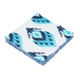thumbnail image 5 of Soimoi Ikat Print&nbsp;Precut 5-inch Cotton&nbsp;Fabric&nbsp;Quilting&nbsp;Squares&nbsp;Charm Pack DIY Patchwork Sewing Craft- Medium Blue, 5 of 7