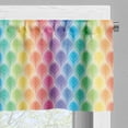 thumbnail image 5 of Ambesonne Geometric Valance & Curtain, Flower Pattern Motif, 55"x24", Multicolor, 5 of 6