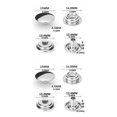 thumbnail image 1 of jesticaly 100 Pcs Bouton-Pression en Acier Inoxydable Accessoires Type1 2ensemble, 1 of 6