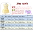 thumbnail image 3 of 2 vestidos de verano para perros, falda para cachorros y gatos, ropa de verano para mascotas (amarillo y azul), 3 of 6