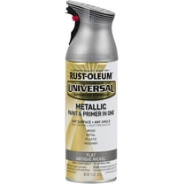 Rust-Oleum Universal All Surface Spray Paint - Metallic Finish - 6 Pack, 11 oz, Flat Antique Nickel