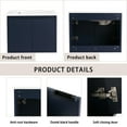 thumbnail image 4 of 24"Bathroom Vanity with Sink,Bathroom Cabinet with Drawer&Drop-Shaped Resin Sink,Under Sink Cabinet with Storage Space,Navy Blue, 4 of 9
