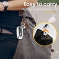 thumbnail image 5 of Key Fob Cover Compatible with Ford Fusion Bronco F-150 F-250 F-350 F-450 F-550 Ranger Figo Keychain Case Holder Protector,Silver-Purple, 5 of 8