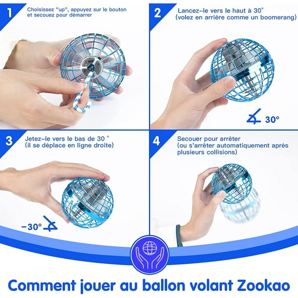 Boule Volante Lumineuse, Jouet Volant Flying Spinner Balle qui Vole