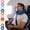 Blue, variant on U-shaped Neck Pillows for Travel,12x12” Memory Foam Airplane Pillow for Long Flight,Neck Pillow with Attachable Snap Strap,Travel Pillows for Plane Traveling Car Office Home
