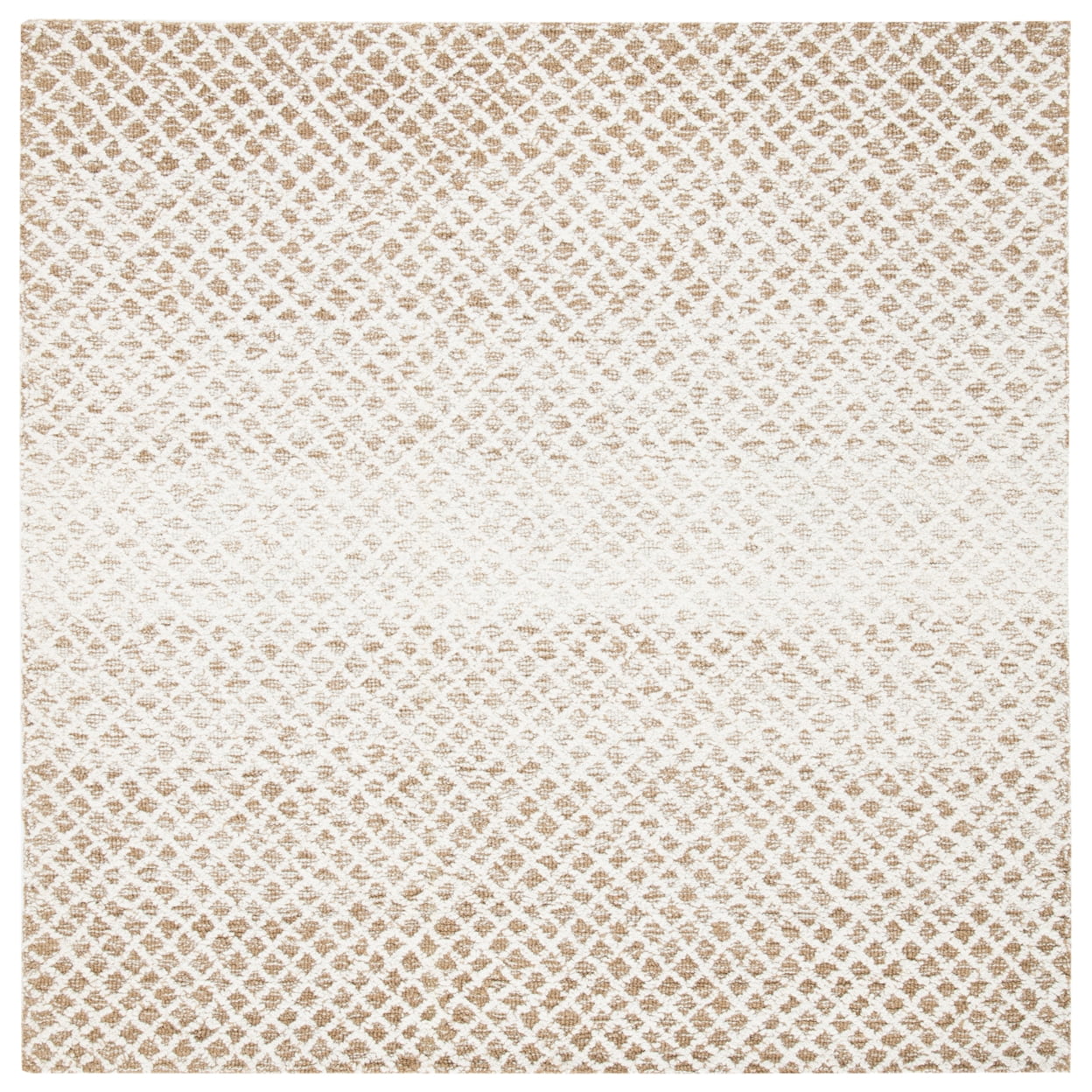 SAFAVIEH Micro-Loop Arnold Diamond Area Rug, Beige/Ivory, 4' x 6'