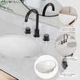 thumbnail image 4 of ARIEL Monroe 48 Inch Single Oval Sink Bathroom Vanity With Carrara White Quartz Countertop 1.5 Inch Edge In Oak, 4 of 8