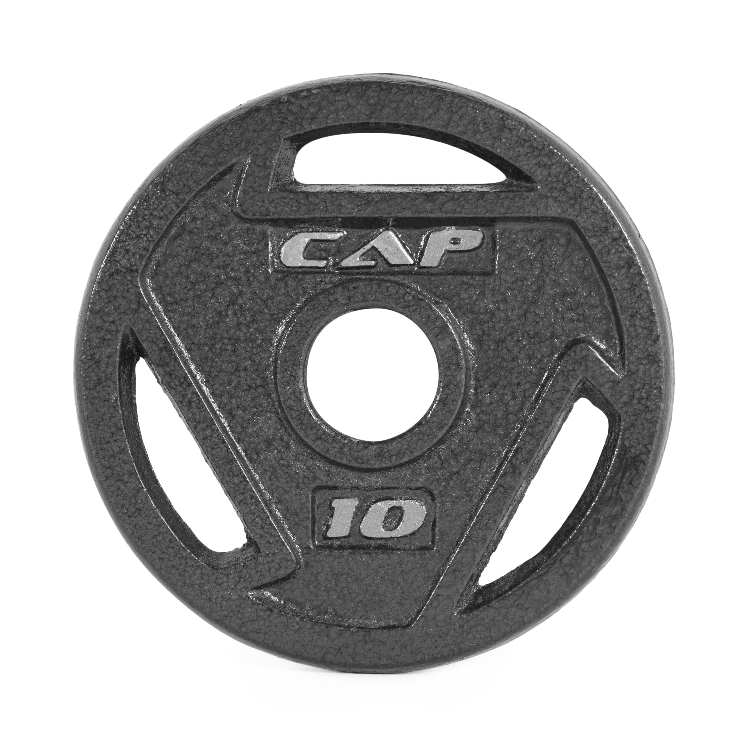 SHIPS TODAY! NEW 4 CAP Standard 1 Inch Grip 10 Lb Weight Plates Total 40 Lb 