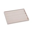 thumbnail image 2 of xinxixnxx Cloth Scratch-proof Velvet Display Stand For Earrings And Rings Exquisite Craft Wide Display Space Beige 1Set, 2 of 6