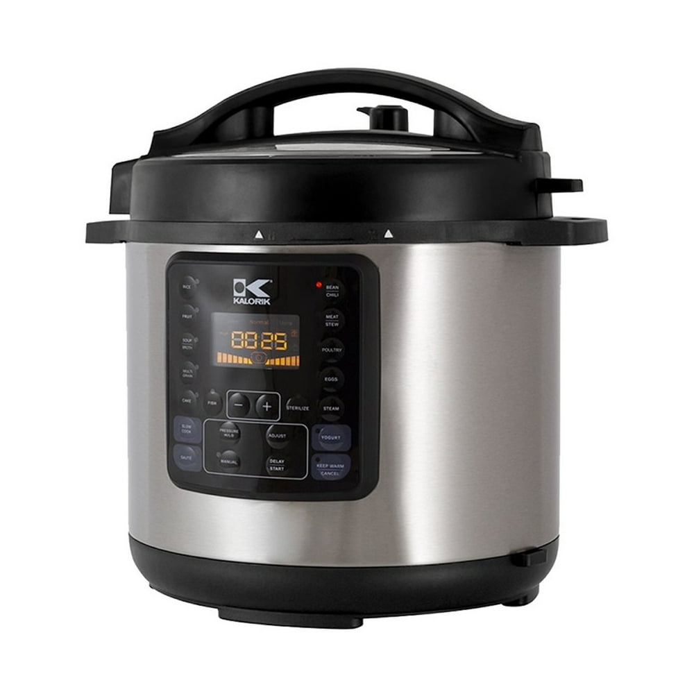 KALORIK 8 QUART 10-IN-1 MULTI USE PRESSURE COOKER, STAINLESS STEEL