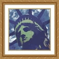 thumbnail image 2 of Stephen Chambers 26x26 Gold Ornate Wood Framed With Double Matting Wall Art Titled - Lady Liberty 3, 2 of 6